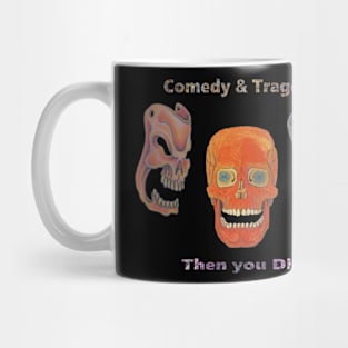 Comedy Tragedy & Die, Male Skull Mug